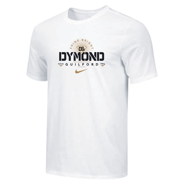 Nike Youth S/S 100% Cotton Tee - DG Shine - White