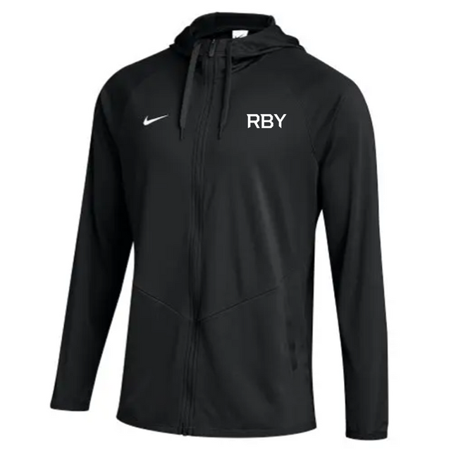 Nike Men's White Relentless Jacket - RBY Solid Light - Black