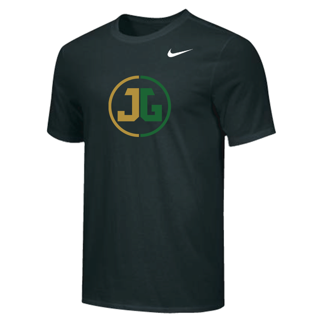 Nike Men's S/S 100% Cotton Tee - JG Circle - Black