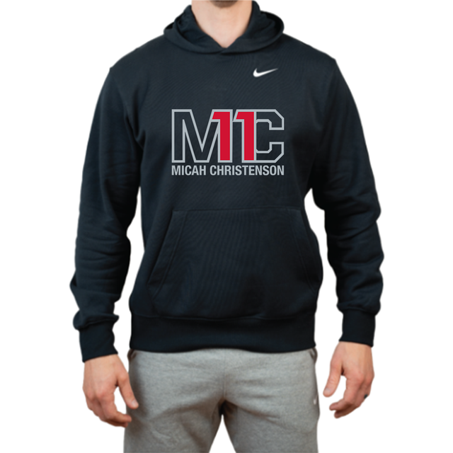Nike Men's Club Fleece Pullover Hoodie - MC - Black