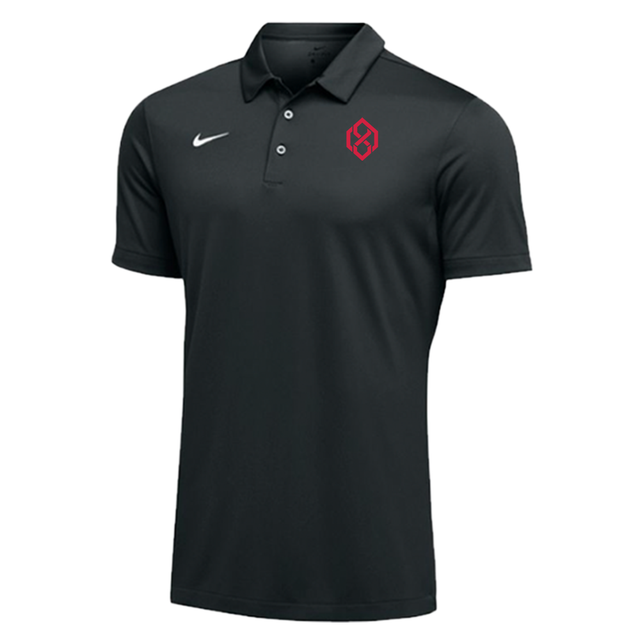 Nike Men's Team Polo - OVI Crimson - Black