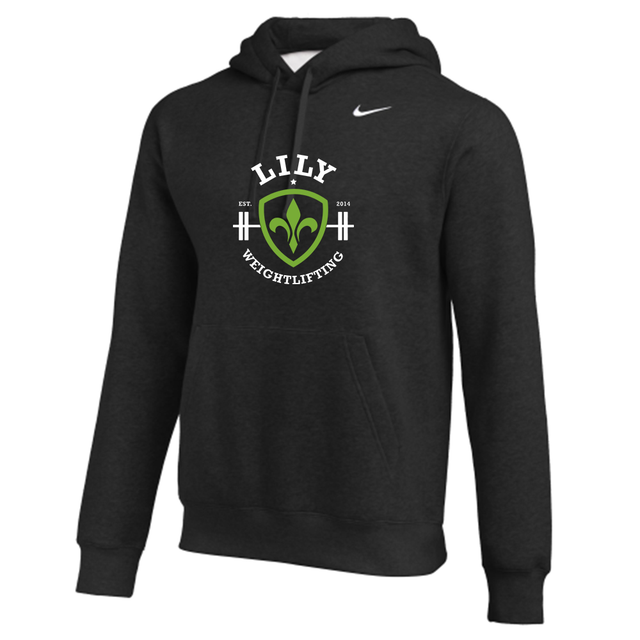 Nike Men's Club Fleece Pullover Hoodie - Lily Weightlifting - Black