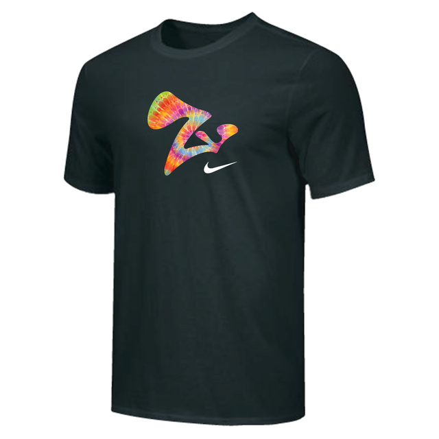 Nike Men's 100% Cotton Tee - ZV Tie Dye - Black