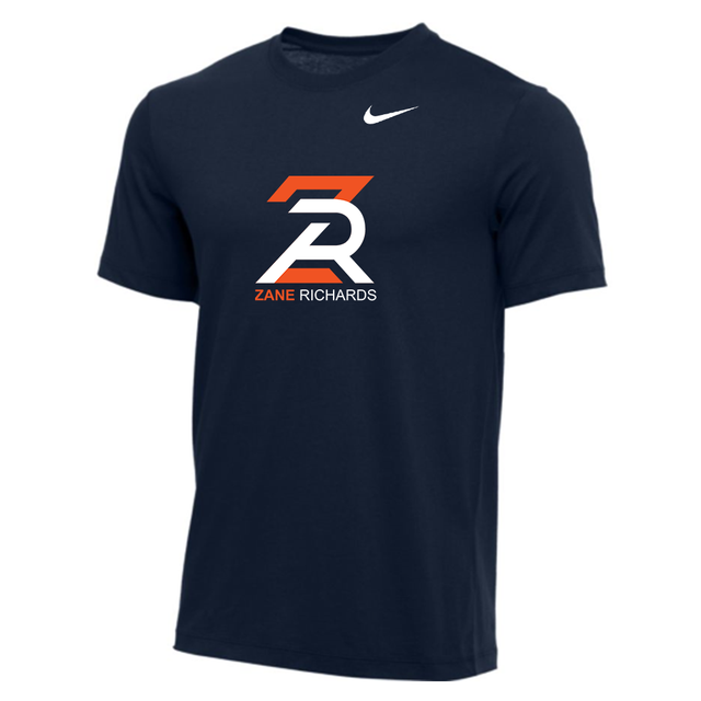 Nike Youth 100% Cotton S/S Tee - ZR Light - Navy