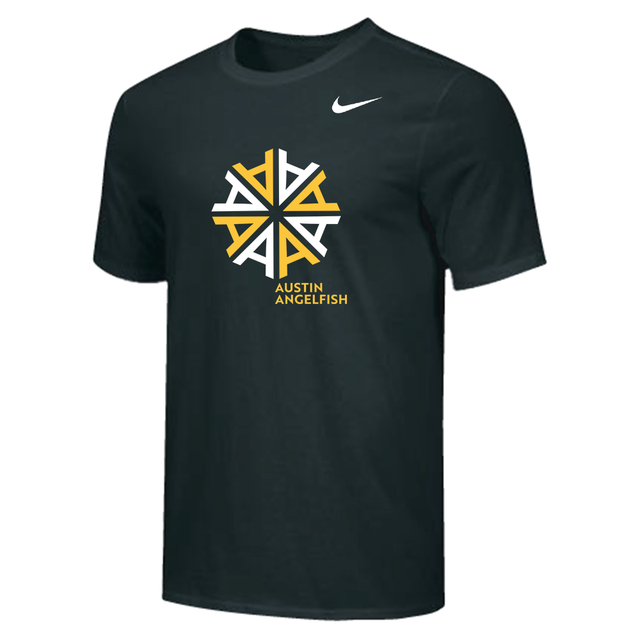 Nike Youth Angelfish Circle 100% Cotton Tee - Black