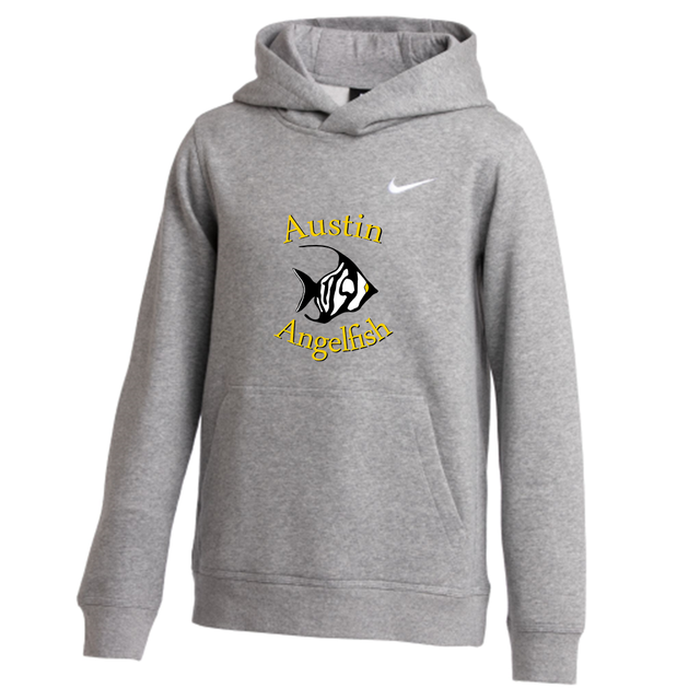 Nike Youth Angelfish Club Fleece Pullover Hoodie - Heather Grey