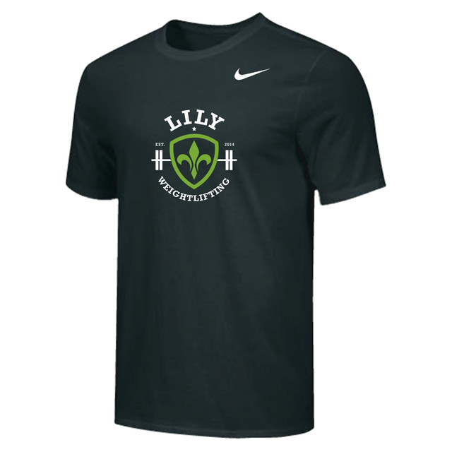 Nike Youth 100% Cotton Tee - Lily Weightlifting - Black