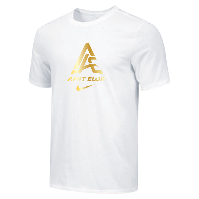 Nike Mens Wrestling AE Monogram With Name and Swoosh Dri-Fit Cotton SS Tee - White