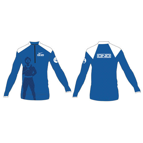 Nike Mens Wrestling Ono Wordmark Pocket Sublimated 1/4 Zip Top - Royal