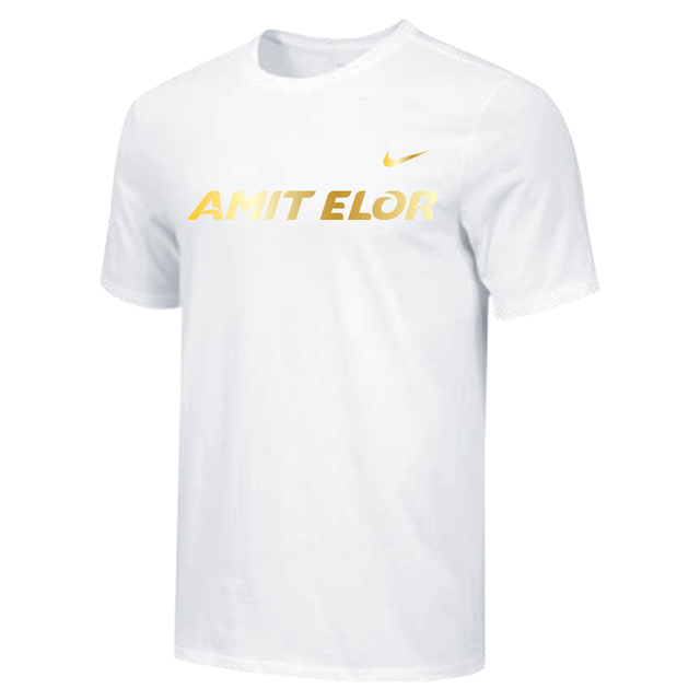 Nike Mens Wrestling AE Wordmark Dri-Fit Cotton SS Tee - White