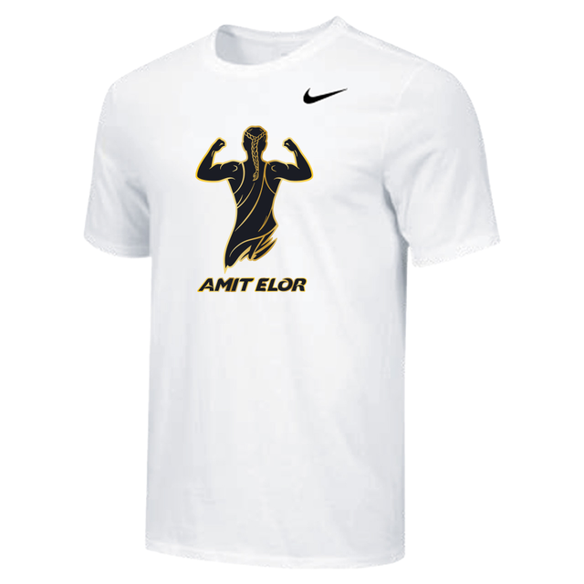 Nike Mens Wrestling AE Front Flex Name Dri-Fit Cotton SS Tee - White