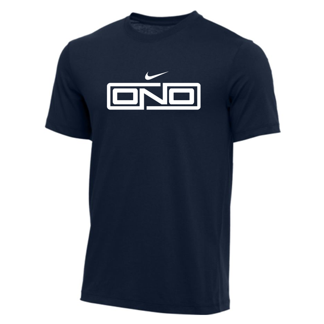Nike Youth Wrestling Ono Wordmark Full Center 100% Cotton S/S Tee - Navy