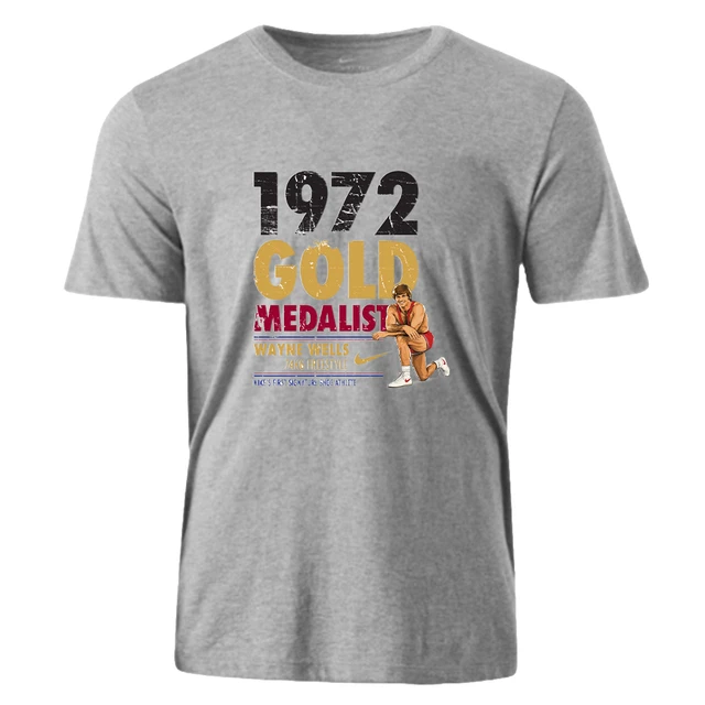 Nike Men's Wrestling Wayne Wells 1972 Gold Medalist Cotton SS Tee