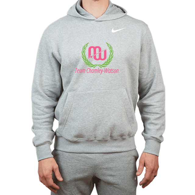 Nike Mens Fencing MCW Crest Full Chest Club Fleece Hoodie - Grey
