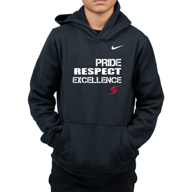 Nike Youth Wrestling PRE Club Fleece Hoodie - Black