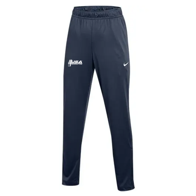 Nike Women's USA Powerlifting Pocket Relentless Full-Length Pants - Navy