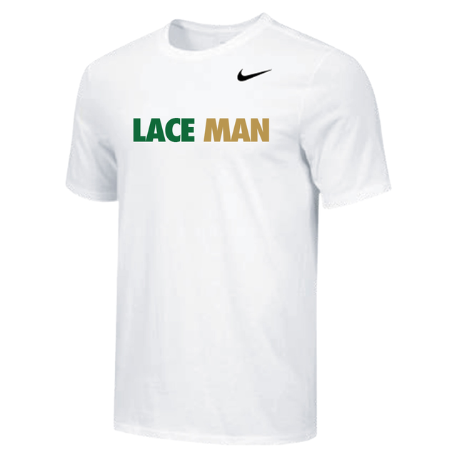 Nike Men's Wrestling Lace Man Dri-Fit Cotton S/S Tee - White
