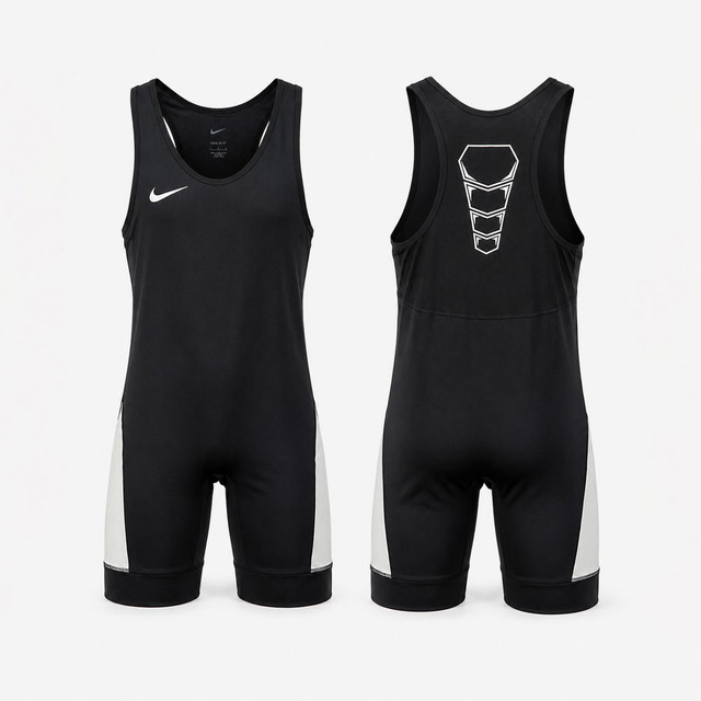 Nike Grappler Elite Wrestling Singlet - Scarlet / White