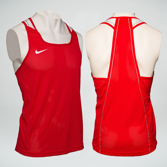 Nike Boxing Tank - Scarlet / White