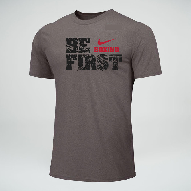Nike Men's Boxing Be First Cotton Tee - Grey