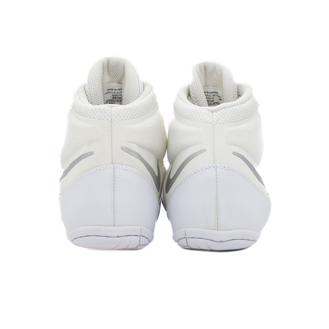 Nike Fury Wrestling Shoes - Color: 102-White/Metallic Silver