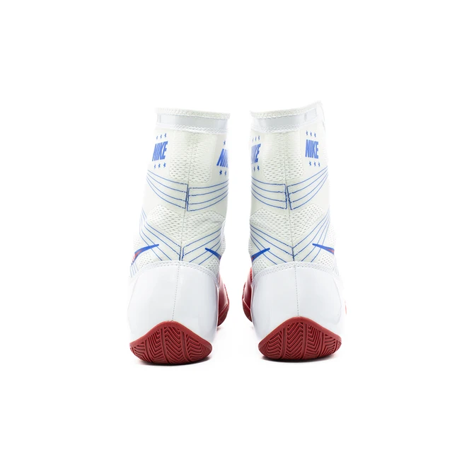 Nike HyperKO Boxing Shoes - Color: 164-White / Royal / Red