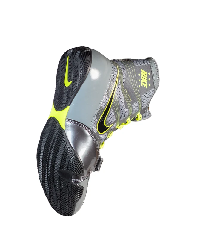 Nike HyperKO Boxing Shoes - Color: 007-Dark Grey / Black / Volt