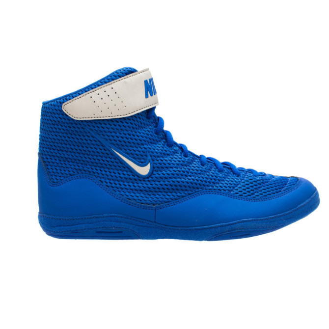 Nike Inflict 3 Wrestling Shoes - Color: 401 - Game Royal/Metallic Silver
