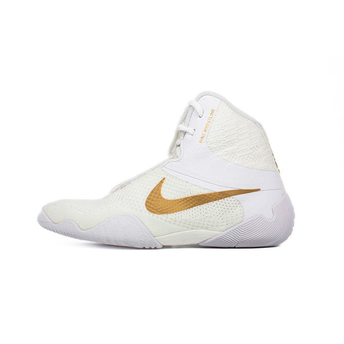 Nike Tawa Wrestling Shoes - Color: 171-White/Metallic Gold