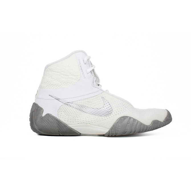 Nike Tawa Wrestling Shoes - Color: 100-White/Metallic Silver