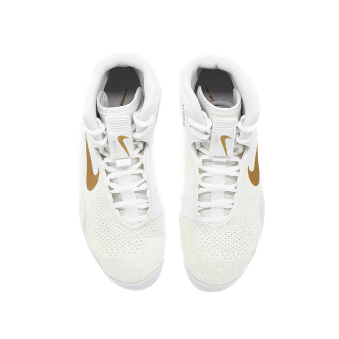 Nike Tawa Wrestling Shoes - Color: 171-White/Metallic Gold