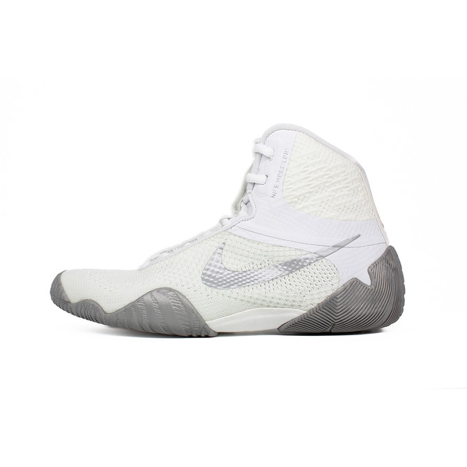 Nike Tawa Wrestling Shoes - Color: 100-White/Metallic Silver