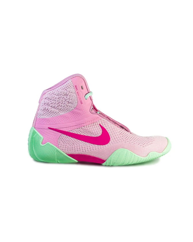 Nike Tawa Wrestling Shoes - Color: 600-Pink Foam/Desert PiRise-Artic Green