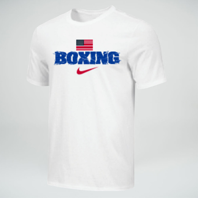 Nike Men's Boxing USA Flag Tee - White