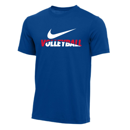 red white and royal blue nike shirt
