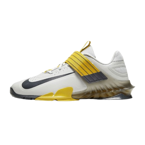 Nike Savaleos Weightlifting Shoes - Color: 101-White / Metallic Gold / Wolf Grey Photon Dust