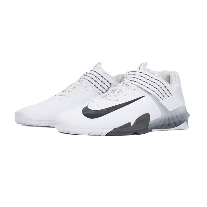 Nike Savaleos Weightlifting Shoes - Color: 100-White / Black / Iron Grey