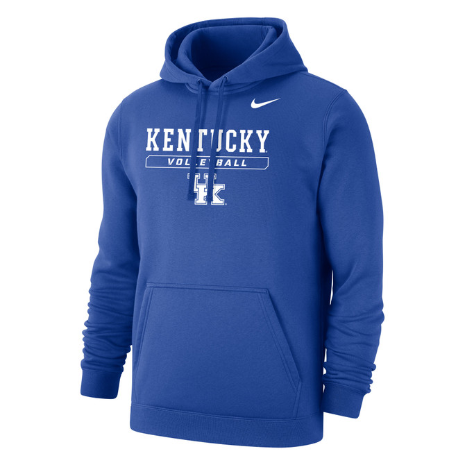 Nike Men's Volleyball University of Kentucky Club Fleece Pullover Hoodie -  Royal