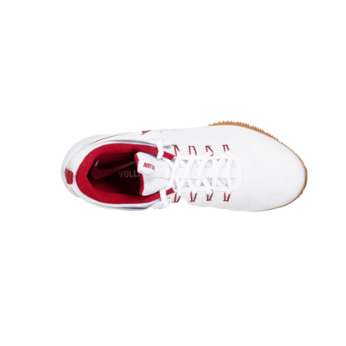 white and red nike volleyball shoes