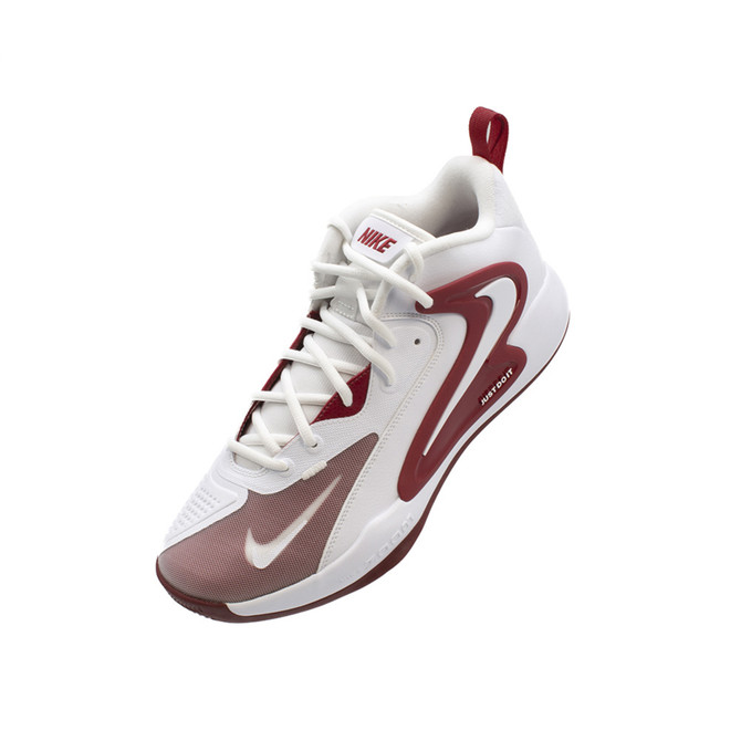 Nike Zoom Hyperset 2 Volleyball Shoes - Color: 106 - White/White Team Crimson