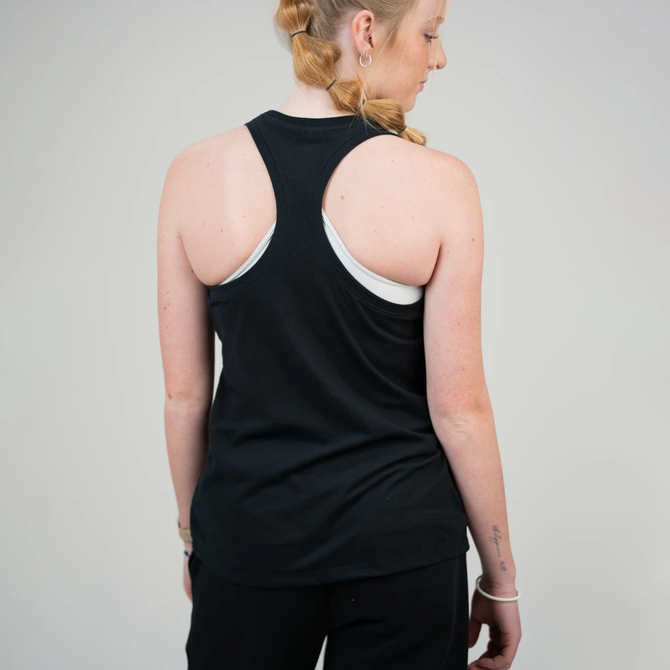 Nike Women's Cheer Crest Tank Dri-Fit Cotton - Black/White