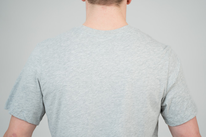 Nike Men's Wrestling Disc Dri-Fit Cotton Tee - Grey/Black