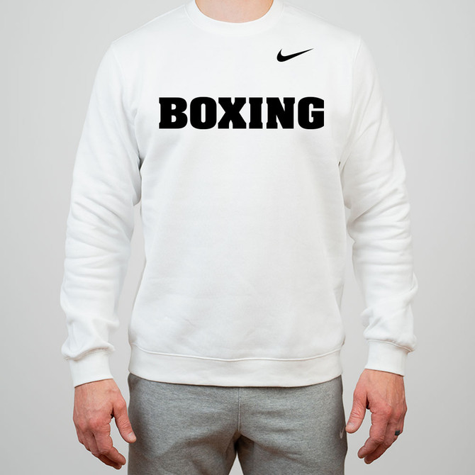 Nike Men's Boxing Team Legend LS Crew - White/Black