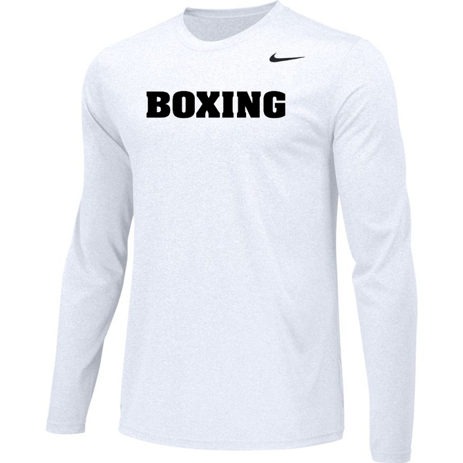 Nike Men's Boxing Team Legend LS Crew - White/Black