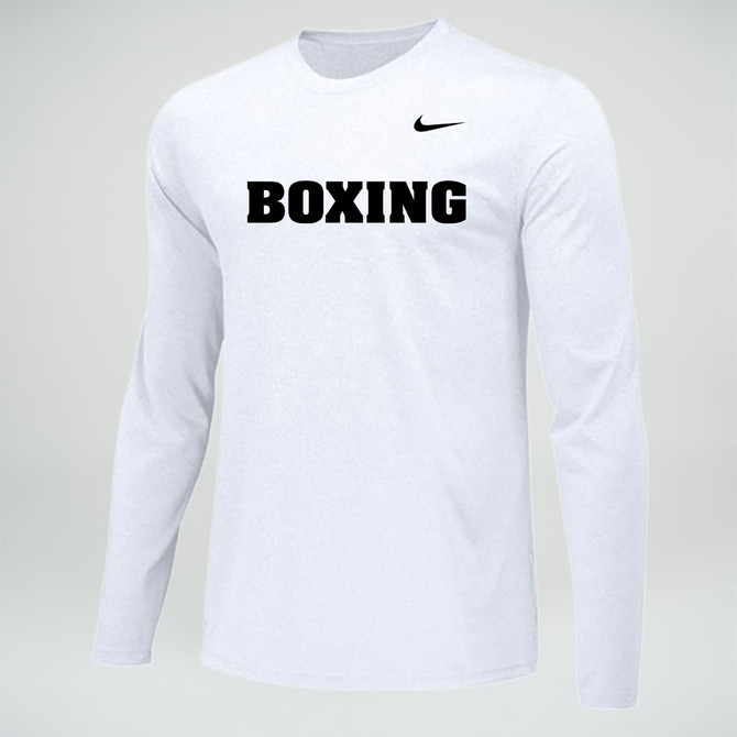 Nike Men's Boxing Team Legend LS Crew - White/Black