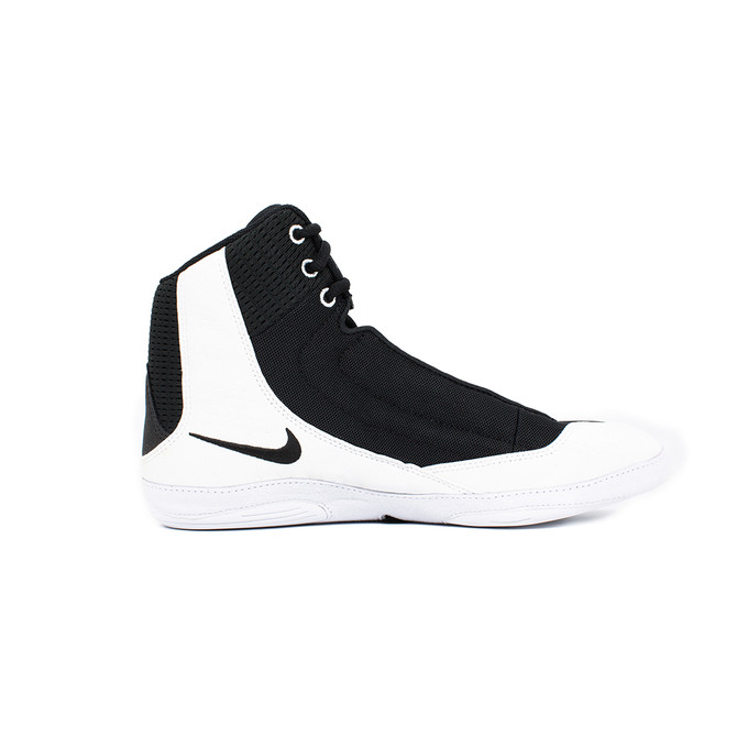 Nike Inflict 4 Wrestling Shoes - Color: 001 - Black/White/Wolf Grey