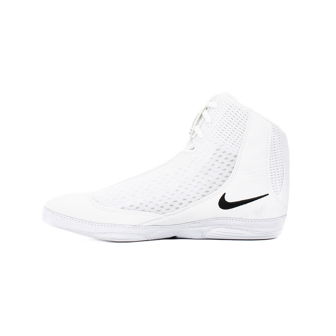 Nike Inflict 4 Wrestling Shoes - Color: 100 - White/Black
