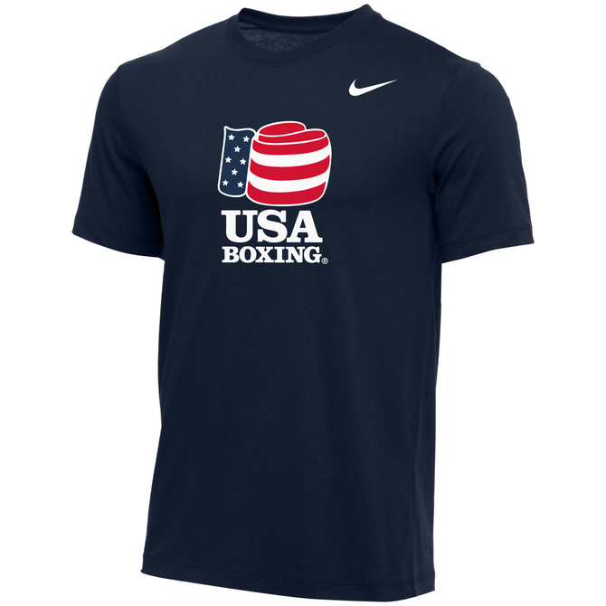 Nike Men's USA Boxing 100% Cotton Tee - Navy