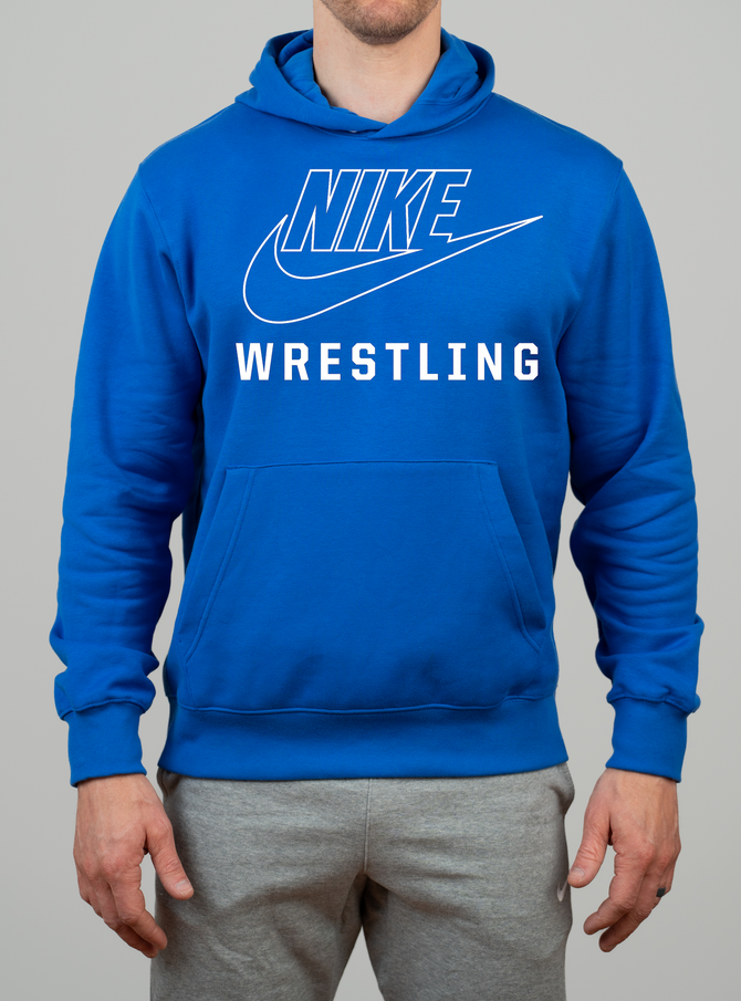 Nike Men's Wrestling Futura Hoodie - Royal Blue