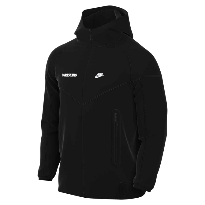 Nike Men's Wrestling Team Tech Fleece Windrunner Hoodie Full-Zip - Black